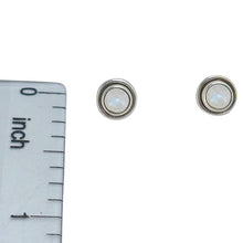 Load image into Gallery viewer, Moonstone Sterling Silver Stud Earrings
