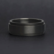 Load image into Gallery viewer, Black Enamel Stainless Steel Spinner Center Ring
