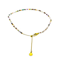 Load image into Gallery viewer, Multi Gemstone Anklets Adjustable Anti Tarnish
