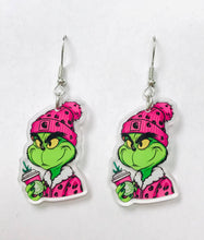Load image into Gallery viewer, Christmas Coffee Earrings Pink
