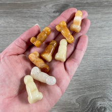 Load image into Gallery viewer, Crystal Phallic Figurine – Small Carved Gemstone Statue
