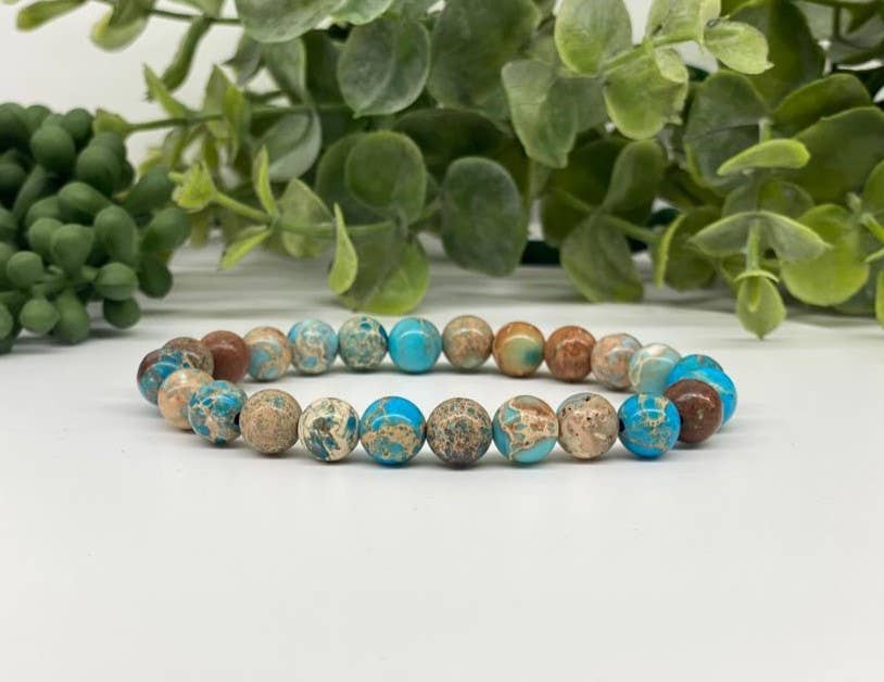 Imperial Jasper  Stretchable Bracelet 8mm