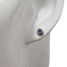 Load image into Gallery viewer, Blue Chalcedony Sterling Silver Stud Earrings
