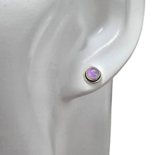 Load image into Gallery viewer, Amethyst Sterling Silver Stud Earrings
