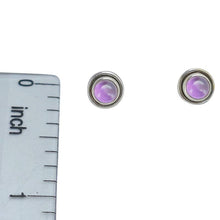 Load image into Gallery viewer, Amethyst Sterling Silver Stud Earrings
