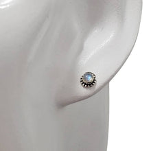 Load image into Gallery viewer, Labradorite Sterling Silver Stud Earrings
