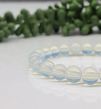 Load image into Gallery viewer, Opalite Gemstone Bracelet Stretchable 8mm Beads, 7.5 inches

