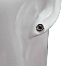 Load image into Gallery viewer, Black Onyx Sterling Silver Stud Earrings
